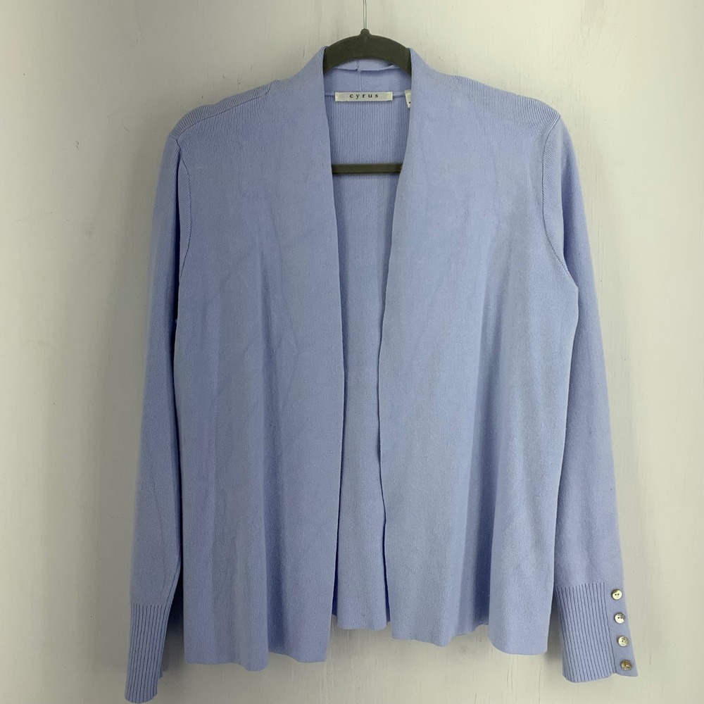 Cyrus Womens Medium Cardigan Sweater Open Front Preppy Academia Casual Spring